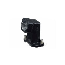 Capot 3A, Alliage de zinc moulé, acier inoxydable, IP68/IP69K, Sortie horizontale, M25
